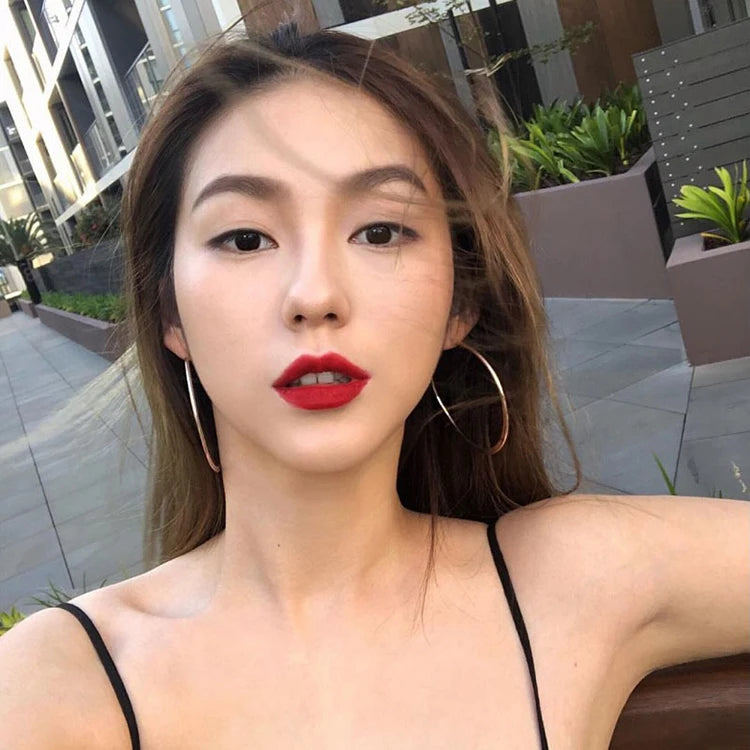 Large Circle Earrings Popular Exaggerated Hoop Earrings Geometric Earrings