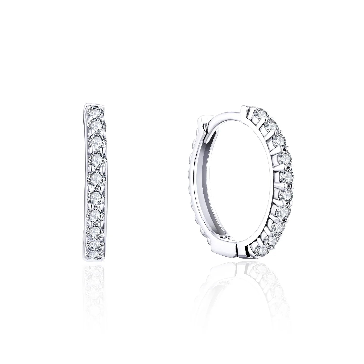 Fast Shipping Fine Jewelry 925 Silver Plain Chunky Punk Drop Hoop Earrings Jewelry Gold Plated Hoop Earrings for Women