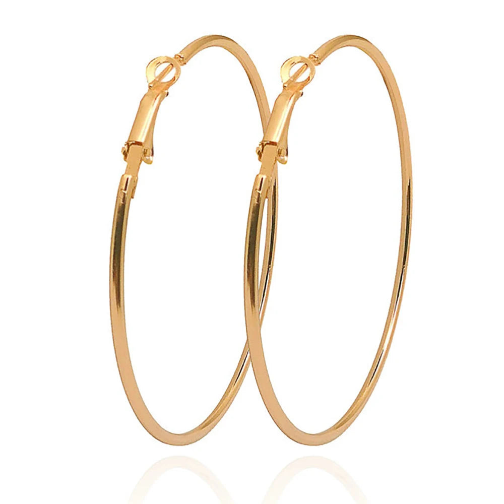 Large Circle Earrings Popular Exaggerated Hoop Earrings Geometric Earrings