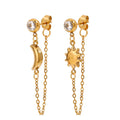 N&S Women's 18K Gold Plated Stainless Steel Drop Earrings