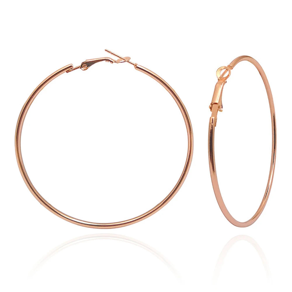 Large Circle Earrings Popular Exaggerated Hoop Earrings Geometric Earrings