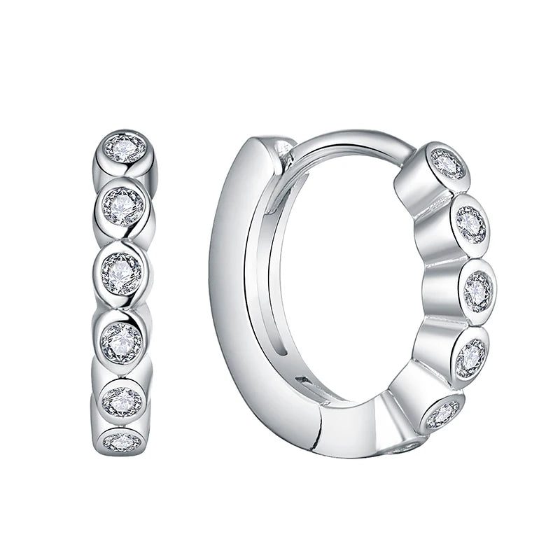 Fast Shipping Fine Jewelry 925 Silver Plain Chunky Punk Drop Hoop Earrings Jewelry Gold Plated Hoop Earrings for Women