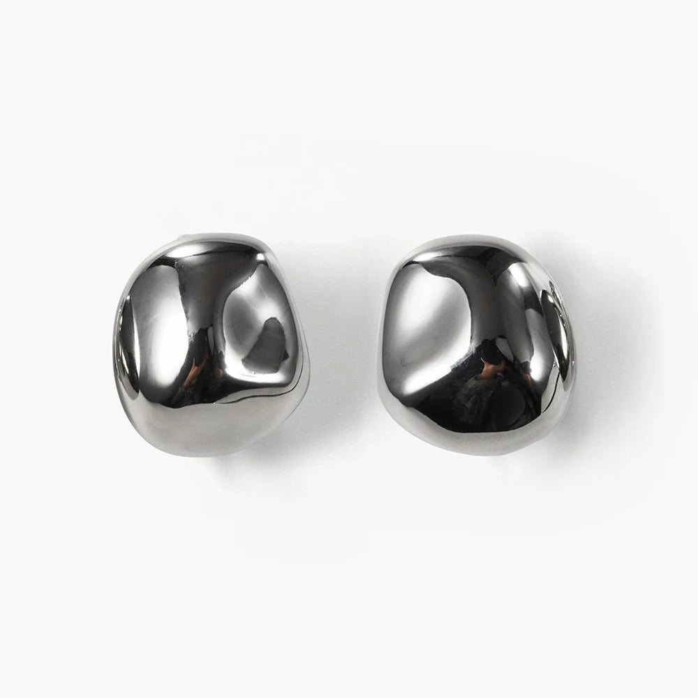 New Arrival Fashion Jewelry Irregular Geometric Earrings Gold/Silver Gloss Gold Chunky Earrings