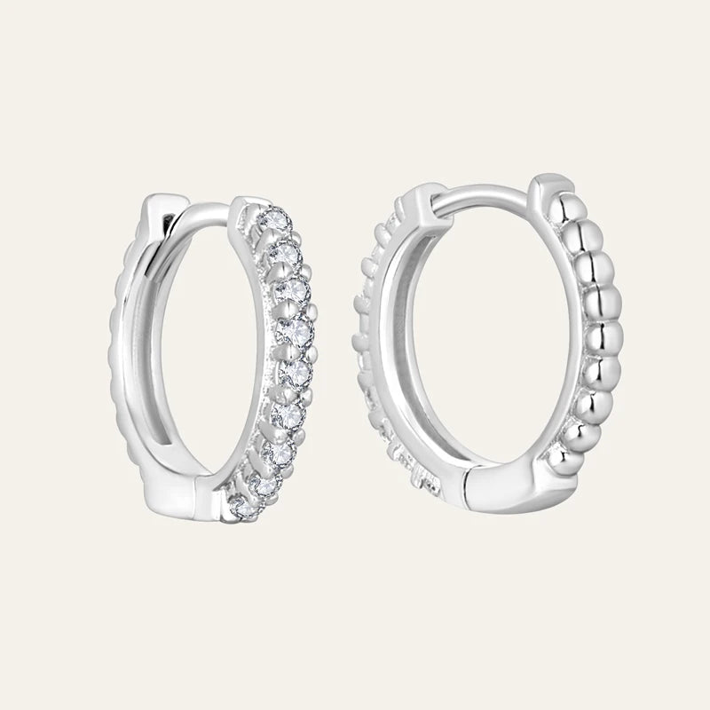 Fast Shipping Fine Jewelry 925 Silver Plain Chunky Punk Drop Hoop Earrings Jewelry Gold Plated Hoop Earrings for Women